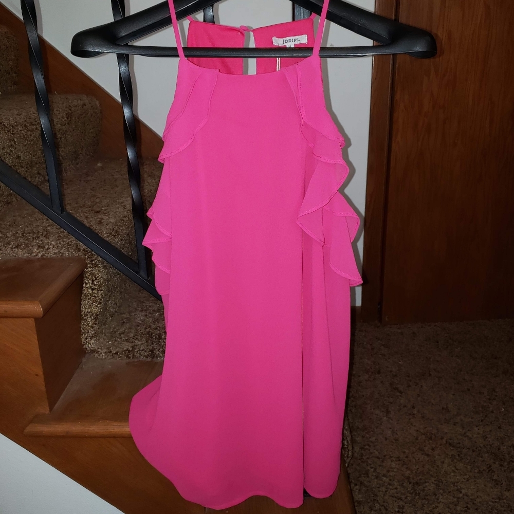 Womens pink dressy top